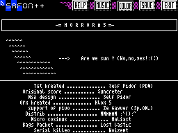 Horror #05 — Газета для ZX Spectrum